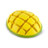 Bark Box Super Chewer Go Mango Candy Scented Treat-Spreading and Squeak Rubber Dog Toy - Large