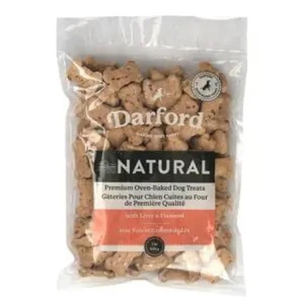 Darford Grain-Free Premium Natural Oven-Baked Liver and Flaxseed Mini's Crunchy Dog Treats - 1 Lb - 8 Pack