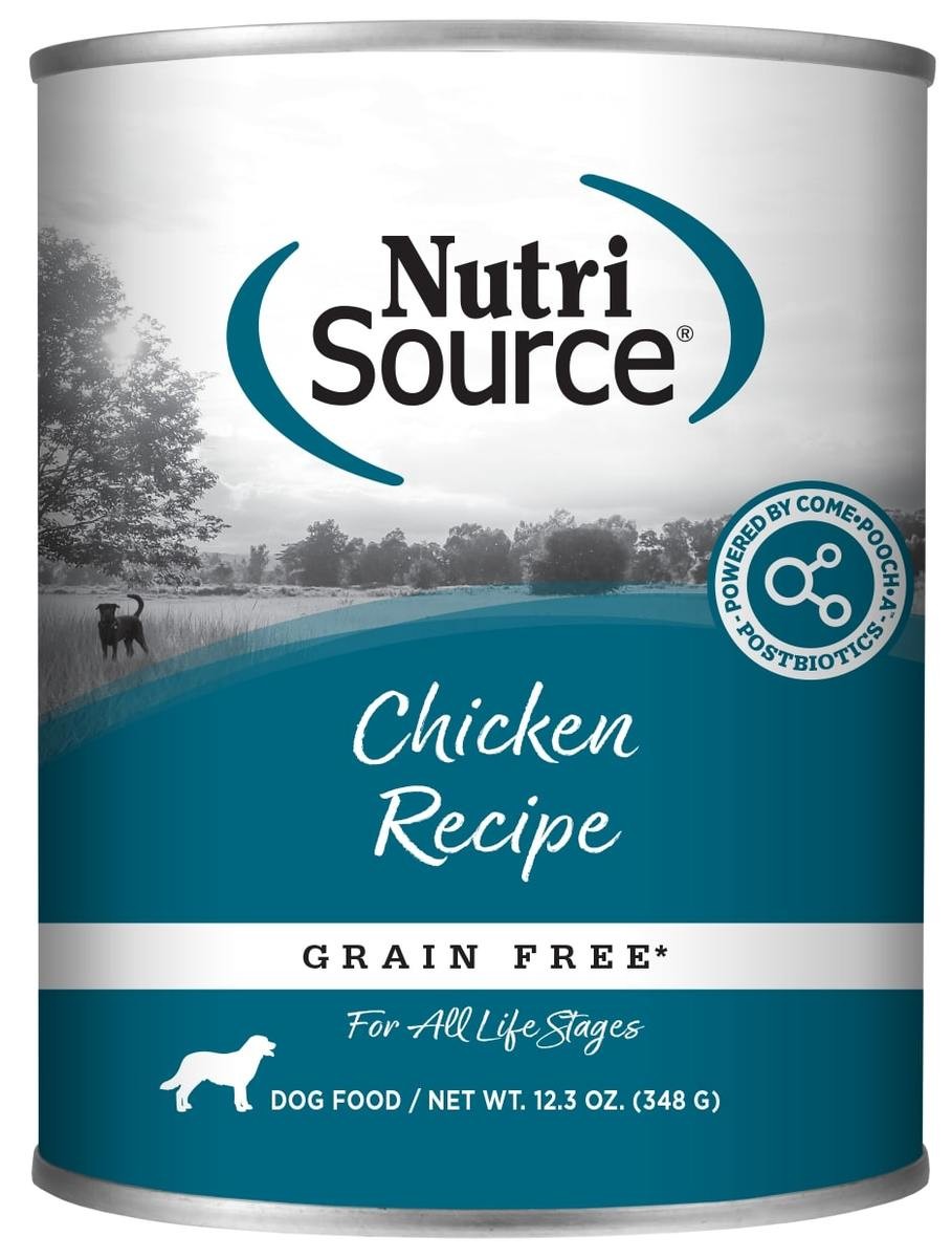 Nutrisource Grain-Free Chicken Recipe Canned Dog Food - 12.3 Oz - Case of 12
