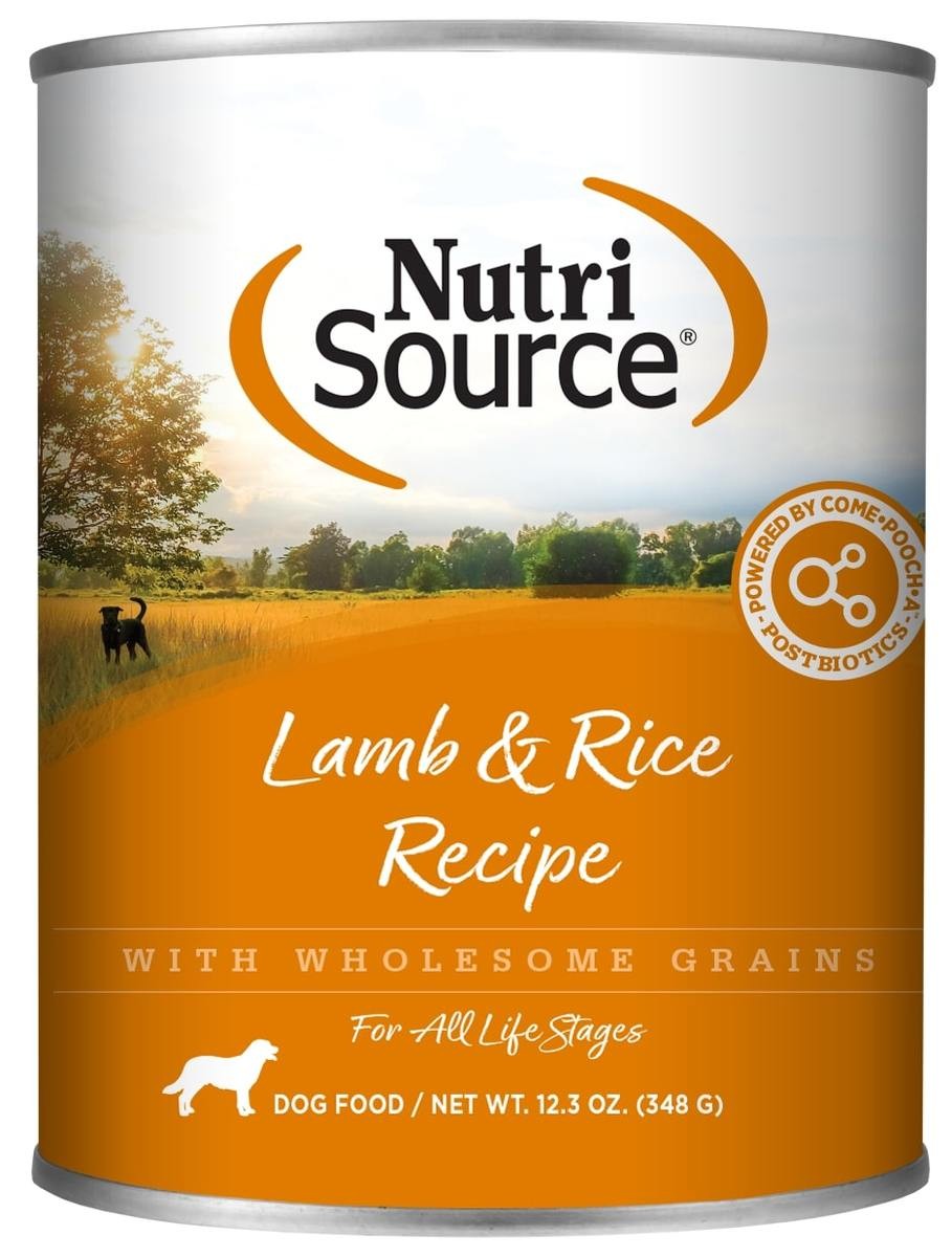 Nutrisource Lamb and Rice All Life Stages Canned Dog Food - 12.3 Oz - Case of 12