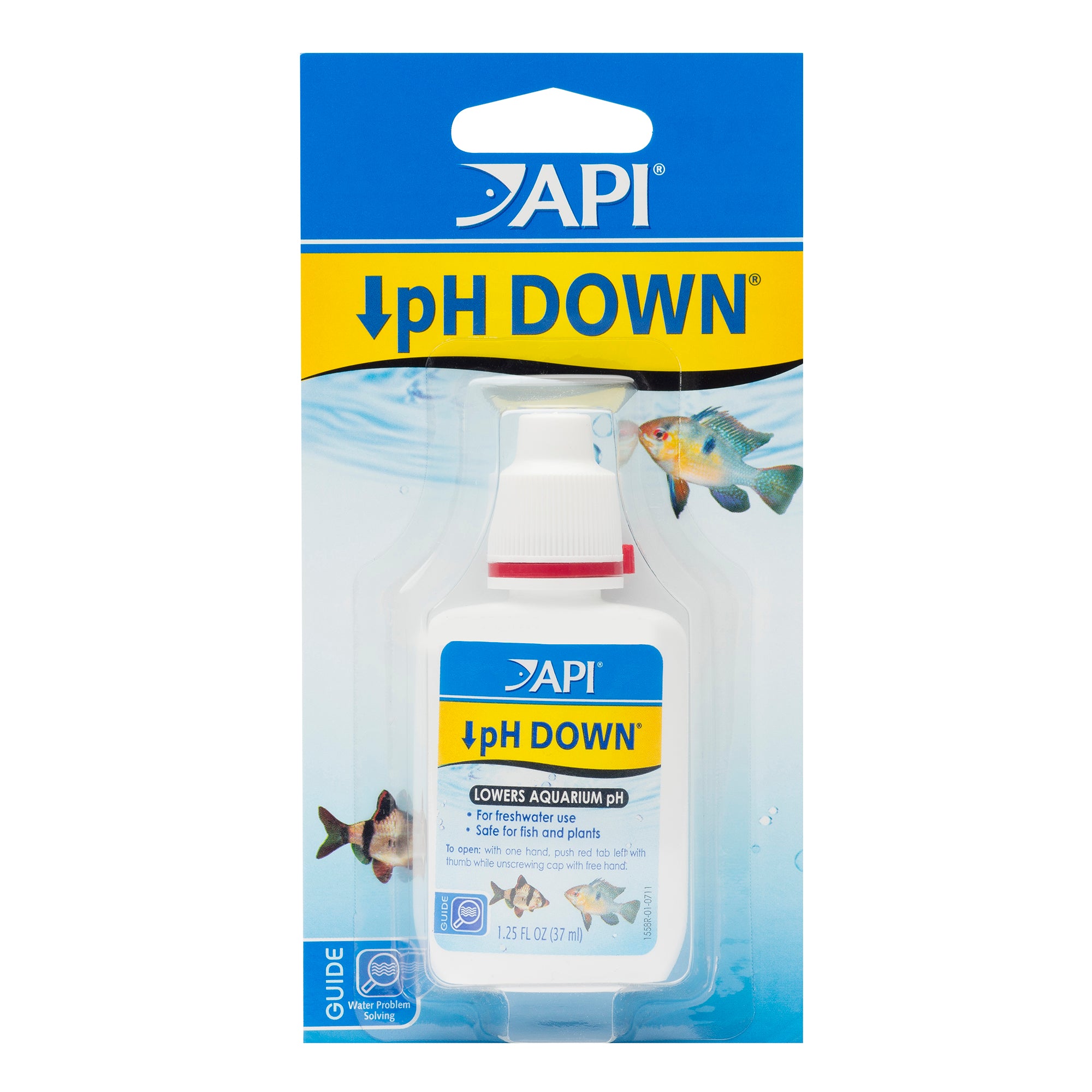 API PH Down Freshwater Aquarium PH Reducing Solution - 1.25 Oz