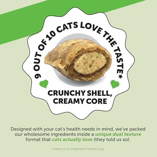 Pet Honesty Hairball Support Psyllium Husk Omega-3 Skin and Digestion Chicken Flavor Supplement Cat Treats - 10.5 Oz - 90 Day Supply
