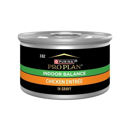 Purina Pro Plan Indoor Balance Chicken Entrée in Gravy Canned Cat Food - 3 Oz - Case of 24 Default Title