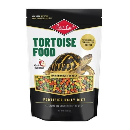 Rep-Cal Tortoise Maintenance Formula Daily Diet Adult Reptile Food - 12 Oz