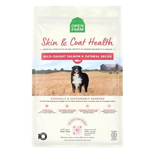 Open Farm Skin and Coat Health Wild-Caught Salmon and Oatmeal Recipe Dry Dog Food - 4 Lbs Default Title