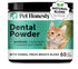 Pet Honesty Breath Freshener Natural Herbal Blend Teeth and Gum Dental Powder for Cats - 60 Day Supply