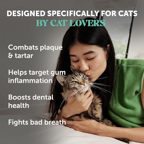 Pet Honesty Breath Freshener Natural Herbal Blend Teeth and Gum Dental Powder for Cats - 60 Day Supply