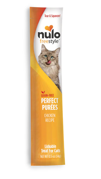 Nulo Freestyle Grain-Free Perfect Purees Chicken Lickable Cat Treats - .5 Oz - Case of 48 Default Title