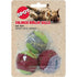 Ethical SPOT Burlap Balls Cat Toys - Assorted Colors - 3 Pack