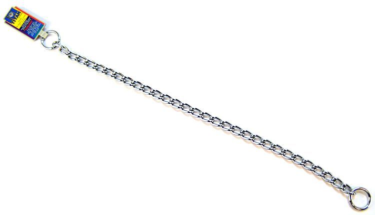 Coastal Titan Extra-Heavy Metal Choke Training Dog Collar - Chrome - L:22 X W:1 Inch