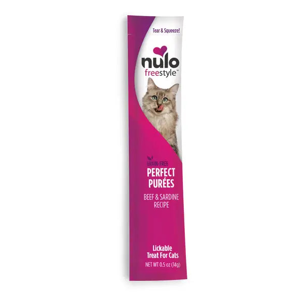 Nulo Freestyle Perfect Purees Beef and Sardine Lickable Cat Treats - .5 Oz - Case of 48 Default Title