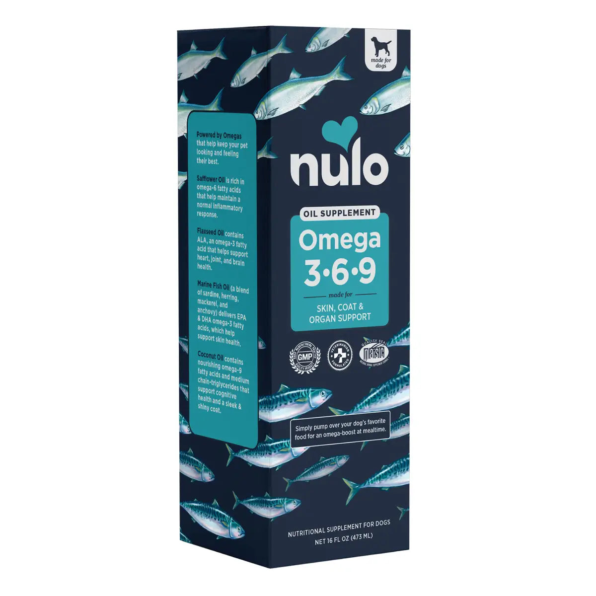 Nulo Omega 3-6-9 Oil Skin and Coat Liquid Cat and Dog Supplemental Spray - 16 Oz