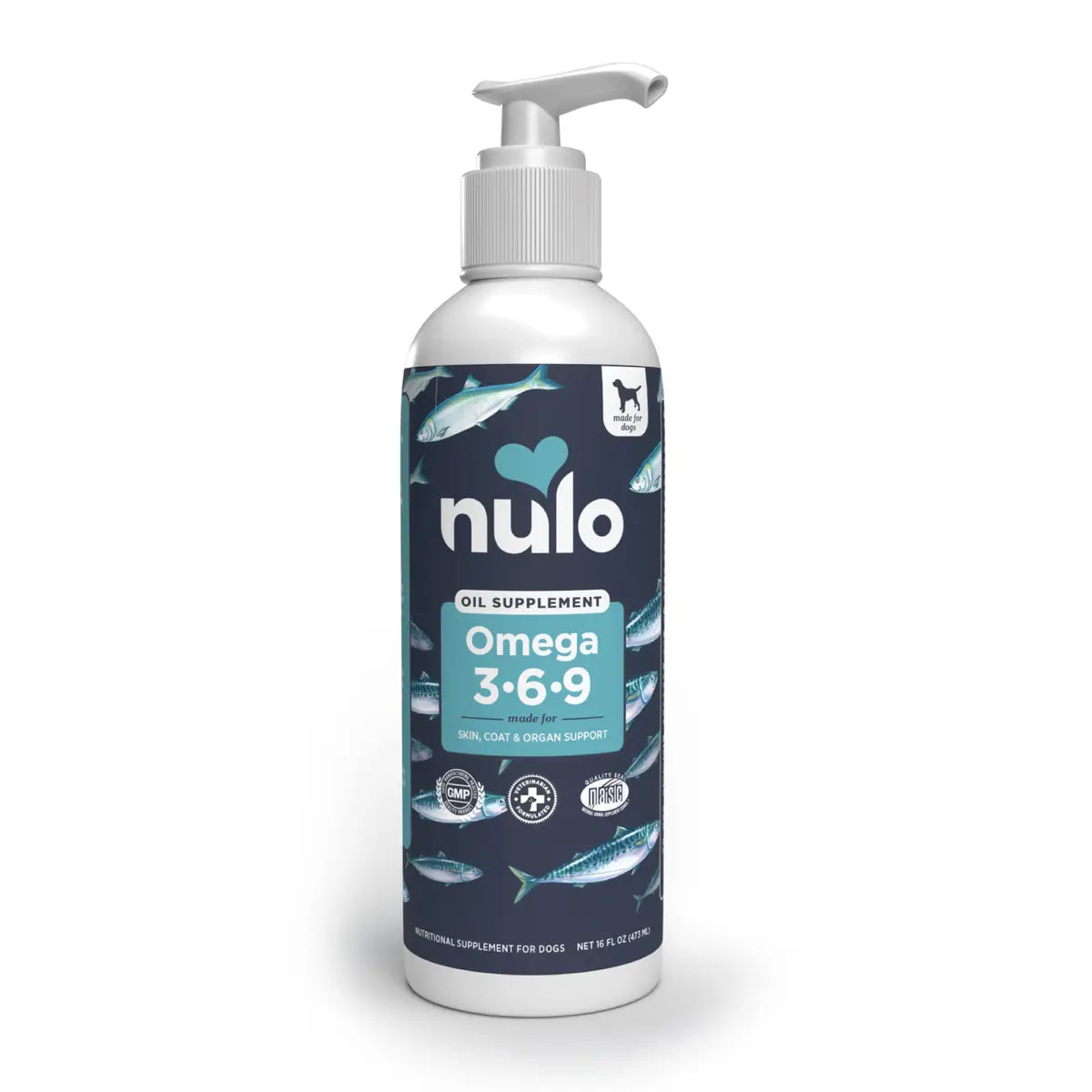 Nulo Omega 3-6-9 Oil Skin and Coat Liquid Cat and Dog Supplemental Spray - 16 Oz