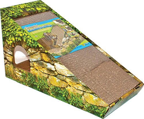 Ware Scratch-N-Bridge Corrugated Incline Cardboard Cat Scratcher - L:18.5 X W:8 X H:10.5 Inches