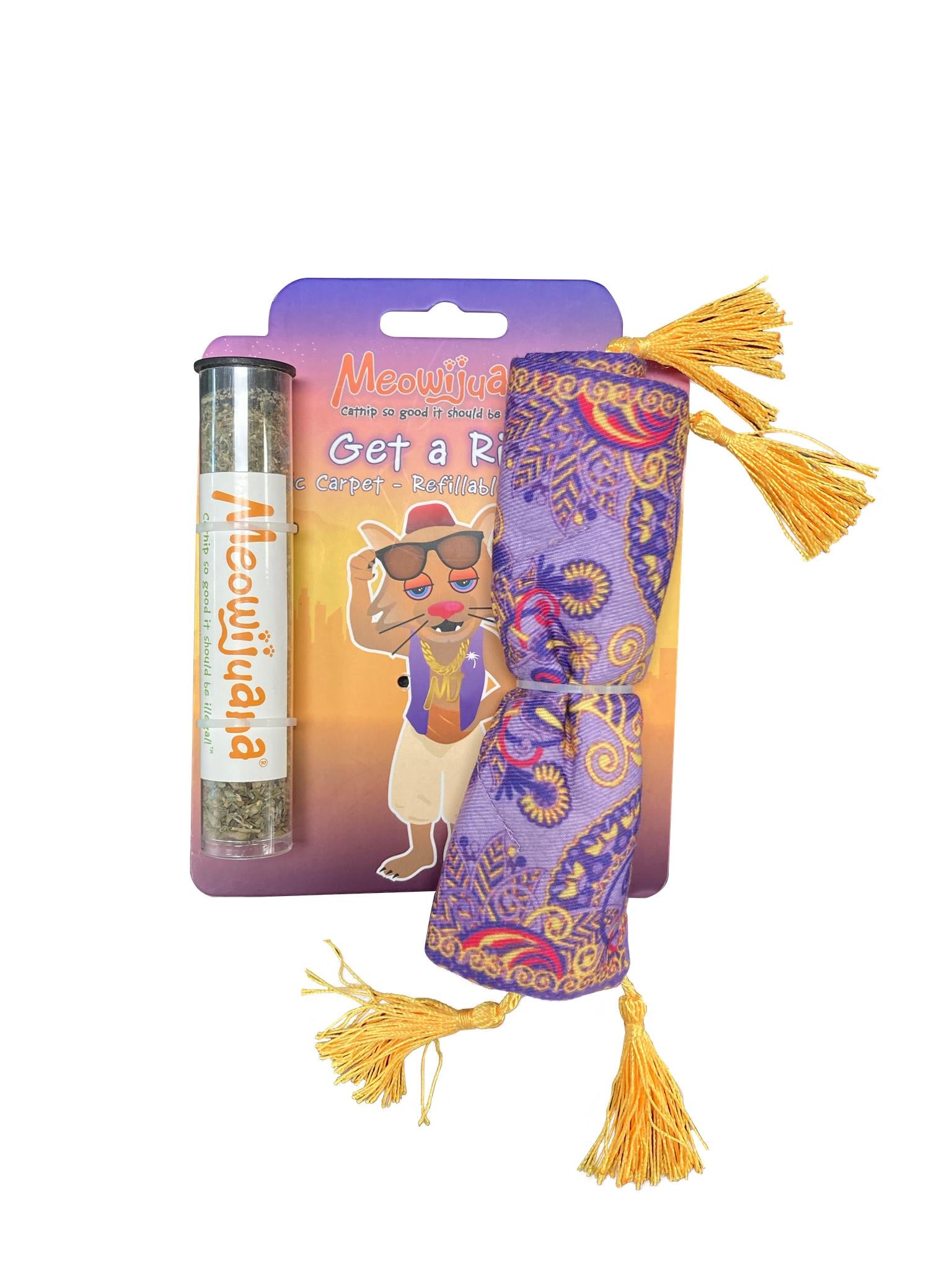 Meowijuana Magic Carpet Ride Crinkle Catnip Cat Toy  