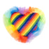 The Worthy Cat Pride Heart Multi-colored Squeak and Crinkle Plush Cat Toy