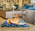 Arlee Bella OrthoLux Orthopedic Fur Mattress Dog Bed - Gray - Large - L:45 X W:36 X H:8 Inches 