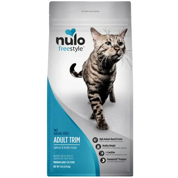 Nulo Freestyle Grain-Free Trim Healthy Weight Salmon and Lentils Adult Dry Cat Food 2 Pounds
