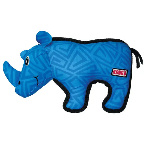 Kong Ballistic Rhino Reinforced Squeak and Rattle Soft and Plush Nylon Dog Toy - Medium/Large - 13.5 Inch