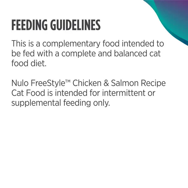 Nulo Freestyle Grain-Free Chicken and Salmon in Broth Wet Cat Food Topper - 2.8 Oz - Case of 24