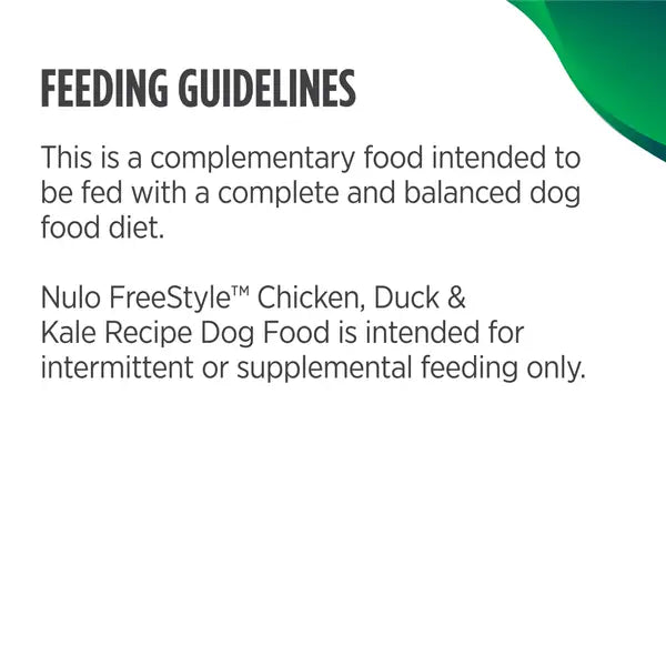 Nulo Freestyle Chicken Duck and Kale in Broth Wet Dog Food Topper - 2.8 Oz - Case of 24