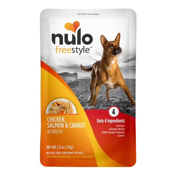 Nulo Freestyle Chicken Salmon and Carrot in Broth Wet Dog Food Topper - 2.8 Oz - Case of 24 Default Title