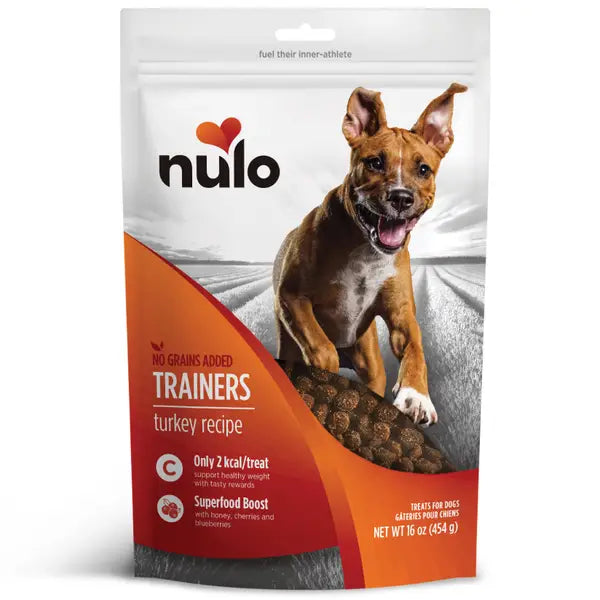 Nulo Grain-Free Trainers Turkey Recipe Soft and Chewy Training Dog Treats - 16 Oz