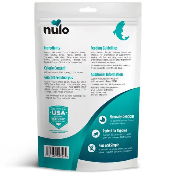 Nulo Grain-Free Trainers Salmon Recipe Soft and Chewy Training Dog Treats - 16 Oz