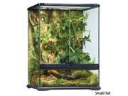 Exo Terra All-Glass Dual-Door Tall Profile Terrarium Small - L:18 X W:18 X H:24 In