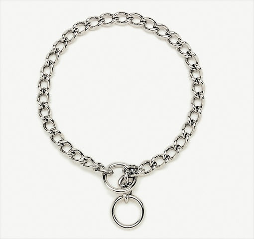 Coastal Titan Metal Choke Training Dog Collar - Chrome - L:12 Inch X W:1.5 MM