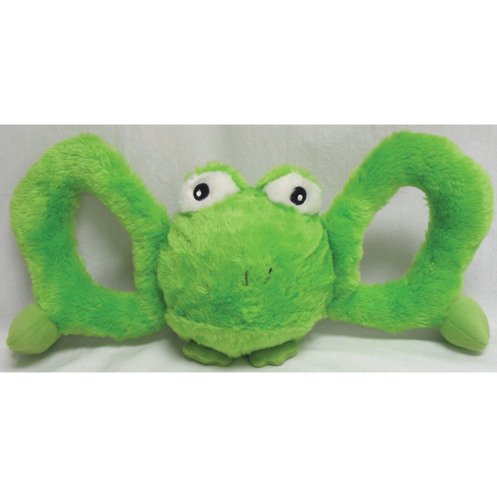 Jolly Pets Tug-A-Mals Frog Rope and Plush Tug and Squeak Dog Toy - Large