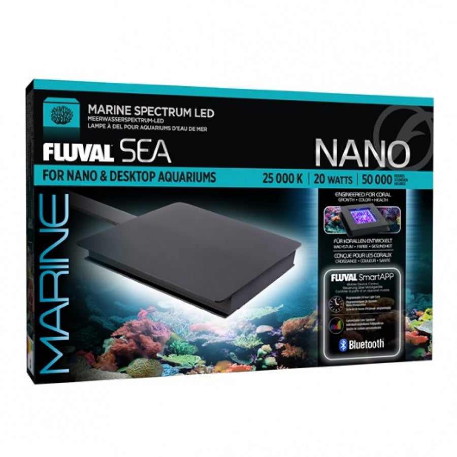 Fluval Sea Marine Nano LED APP Bluetooth Programmable Aquarium Light - 20 Watt Default Title