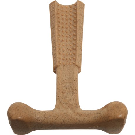 Ethical SPOT Bam-Bones T-Bone Chicken Flavored Bamboo and Nylon Dental Chew Dog Toy - Large - 7 Inch