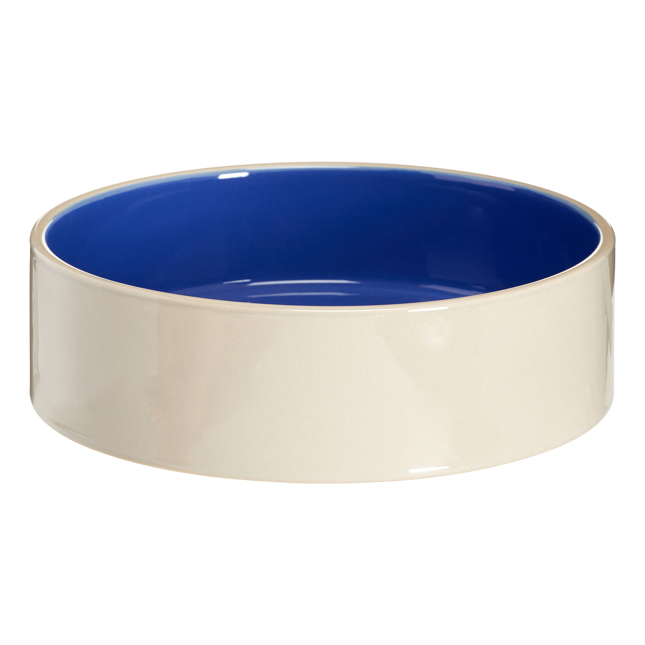 Ethical SPOT Ceramic Crock Medium and Large Dog Bowl Dish - Blue - 9.5 Inch