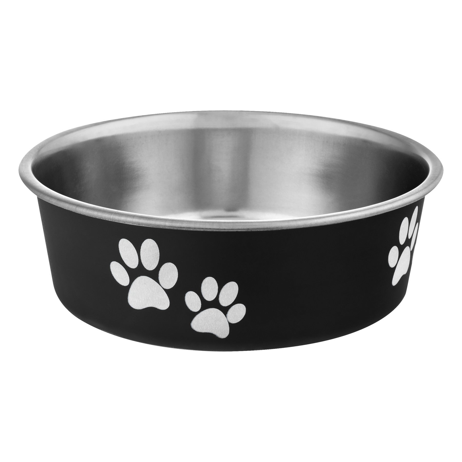 Loving Pets Bella Bowl Designer and Expressions Stainless Steel Cat and Dog Bowl - Espresso - Small