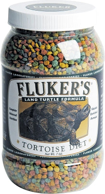 Fluker's Premium Tortoise Diet Pellet Reptile Food - 7 Oz