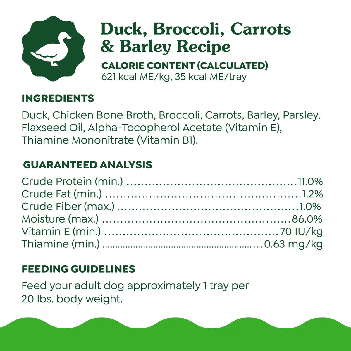 Greenies Smart Topper Wet Mix-In Duck Broccoli Carrots and Barley Dog Food Topper Trays - 2 Oz - Case of 10