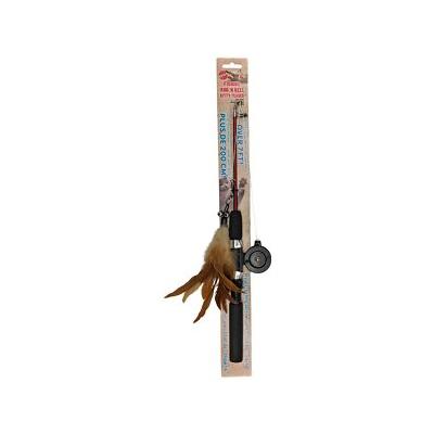 Ethical SPOT Rod N' Reel Fishing Feather Teaser Cat Toy - Over 7 Feet Reel
