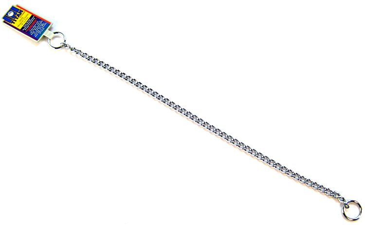 Coastal Titan Metal Choke Training Dog Collar - Chrome - L:18 Inch X W:2.5 MM