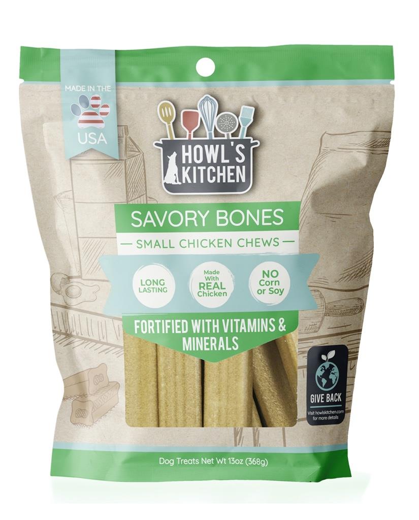 Howl's Kitchen Savory Bones Chicken Flavored Dog Chews - Small - 13 Oz  