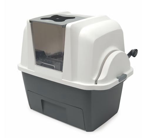 Catit Smartsift Automatic Sifting and Scooping Mess-Free Lever-Pulling Covered Cat Litter Box Default Title