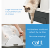 Catit Smartsift Automatic Sifting and Scooping Mess-Free Lever-Pulling Covered Cat Litter Box 