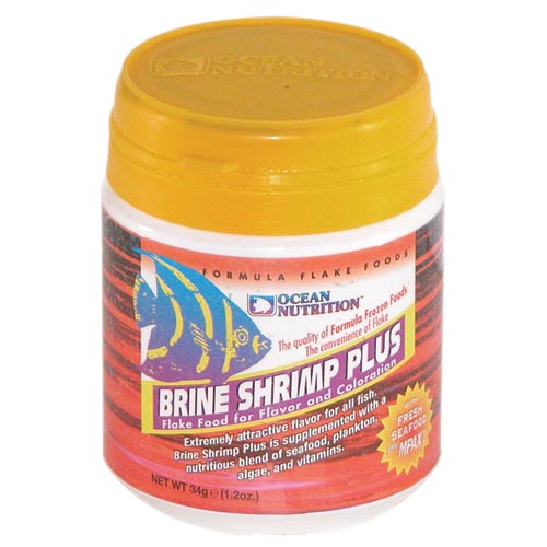 Ocean Nutrition Premium Freeze-Dried Mysis Shrimp Saltwater and Freshwater Fish Food - 1.2 Oz
