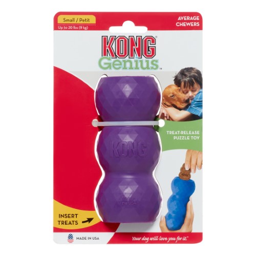 Kong Genius Mike Treat Dispensing TPR Dog Toy - Small  