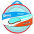 Chuckit! Paraflight Flyer Disc Frisbee Floating Nylon and Rubber Dog Toy - Large