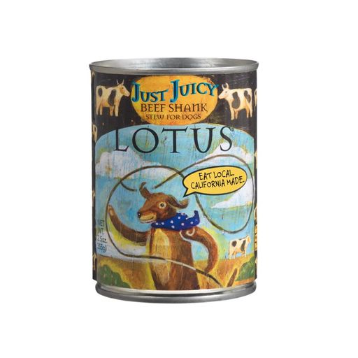 Lotus Grain-Free Juicy Beef Shank Stew Canned Dog Food - 12.5 Oz - Case of 12