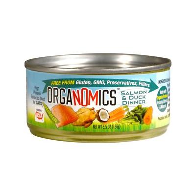 Evanger's Organomics Salmon and Duck Dinner Canned Cat Food - 5.5 Oz - Case of 24 Default Title