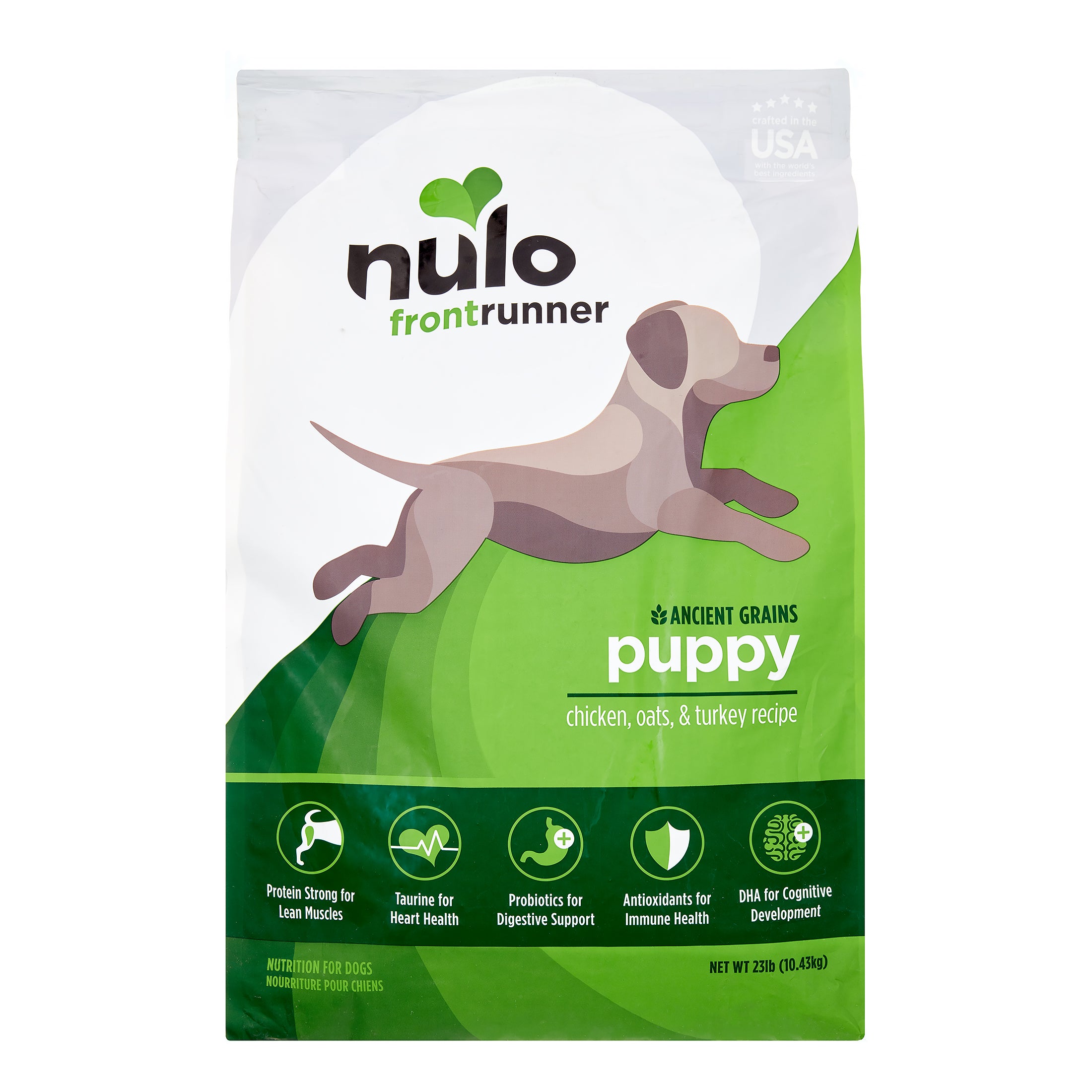Nulo Frontrunner Chicken Oats Turkey and Ancient Grains Puppy Formula Dry Dog Food 23 Pounds