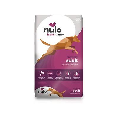 Nulo Frontrunner Pork Barley Beef and Ancient Grains Adult Dry Dog Food 11 Pounds