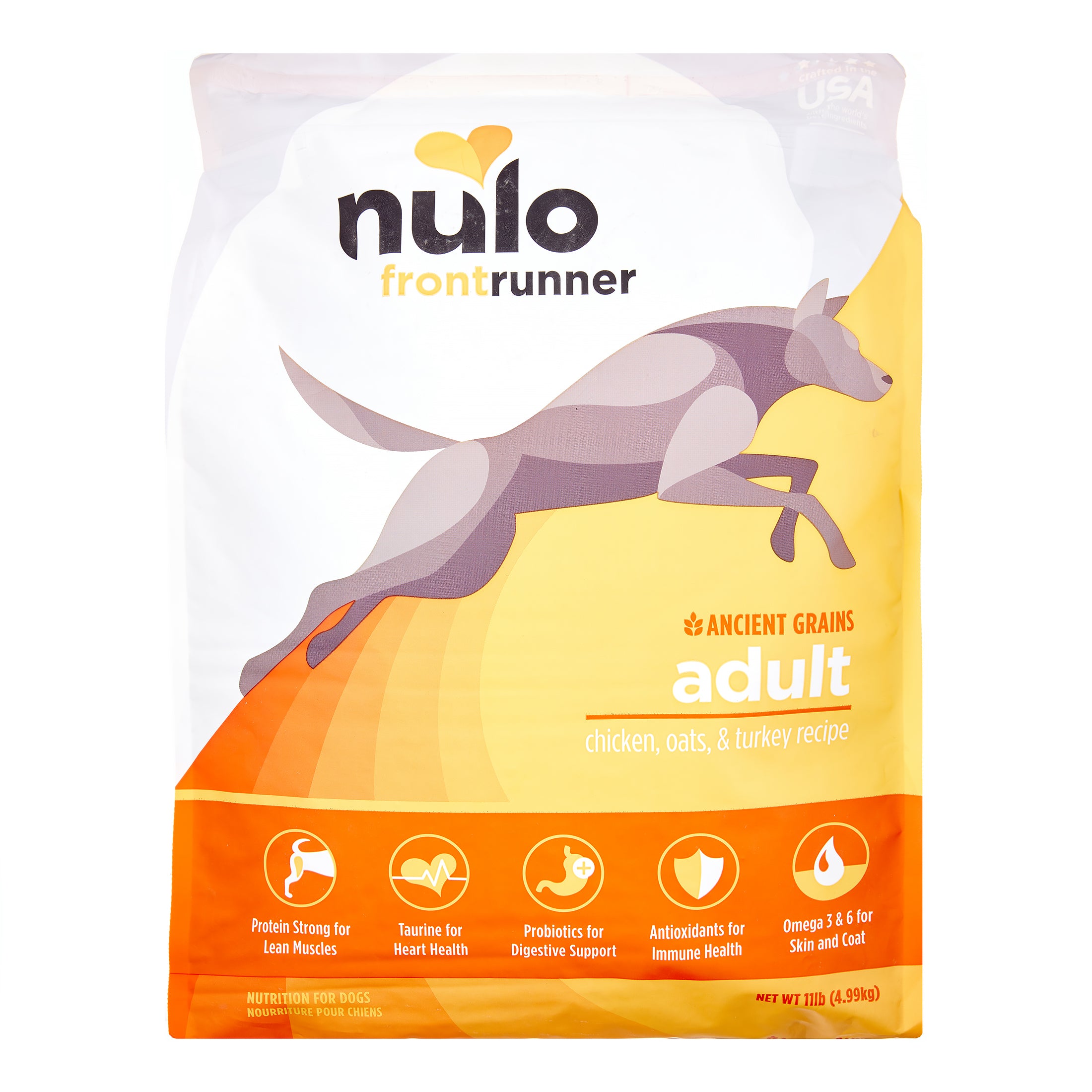 Nulo Frontrunner Chicken Oatmeal Turkey and Ancient Grains Adult Dry Dog Food 11 Pounds